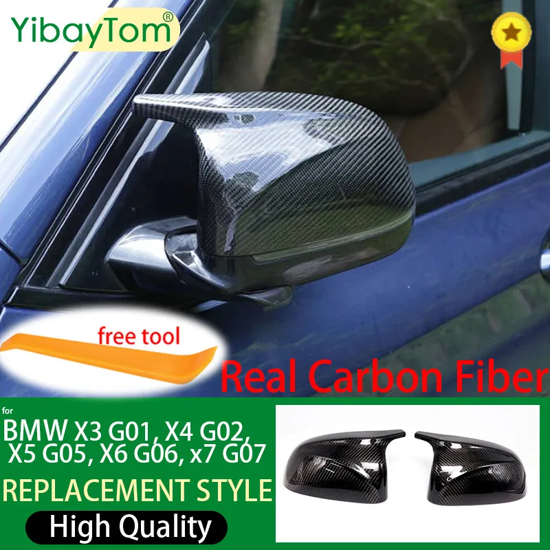 For BMW X3 X4 X5 X6  X7 G01 G02 G05 G06 G07 Car Mirror Accessories M Look Rear View Side Mirror Cover