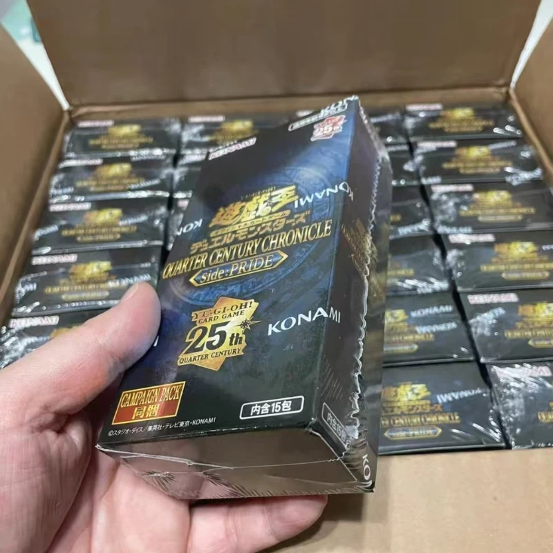 100% الأصلي يو غي أوه QCCP 25th الذكرى التجارة الداعم حزمة صندوق PTCG النسخة اليابانية تحصيل بطاقات عيد ميلاد اللعب هدية