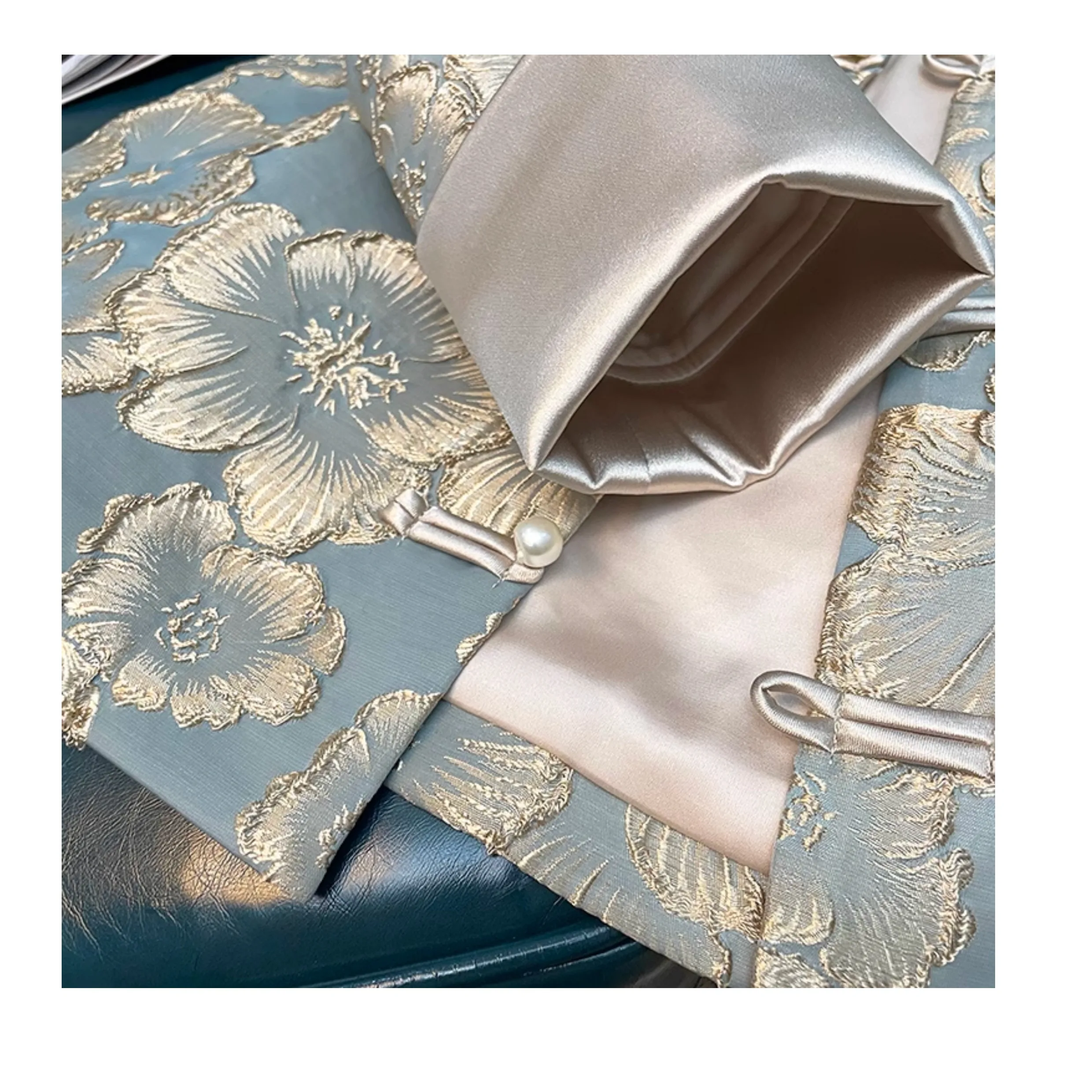 معطف دوبي أزرق عتيق مرقع للنساء ، طراز صيني ، معاطف جاكار ، جاكيت جاكار أنيق ، جديد ، الربيع والخريف ،