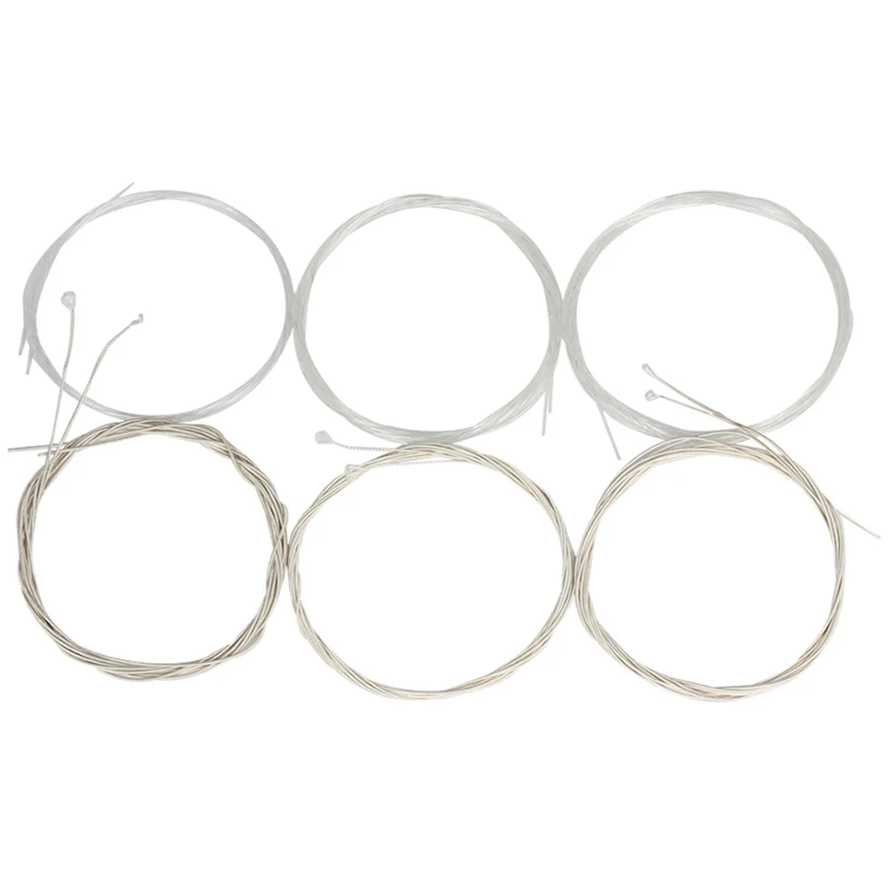 

6pcs Oud Replacement Strings Nylon Stringed Instrument Accessories Clear Sound Durable Fast Tuning Normal Tension Practical Oud