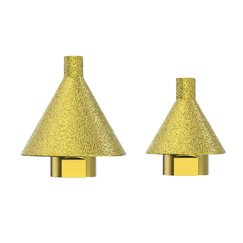 

2pcs Conical Diamond Grinding Wheels For Chamfering Grinding Finishing Stones Wheels M10 Bits Cone Carve Grinding Wheel Parts