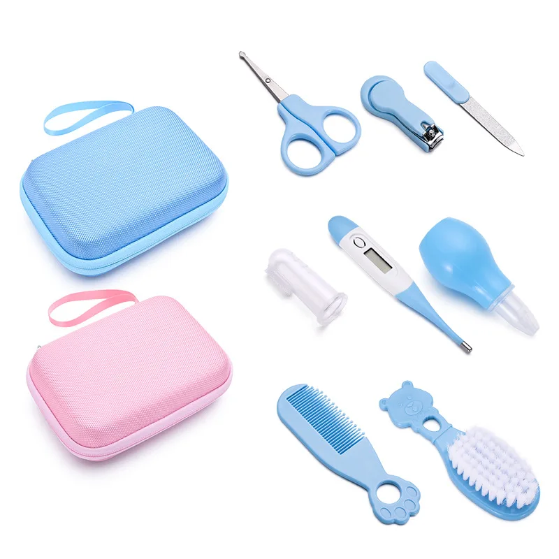 Baby Grooming Kit Portable Baby Safety Care Nose Aspirator Etc for Kindergarten Newborns Baby Girls and Boys To Keep Clean