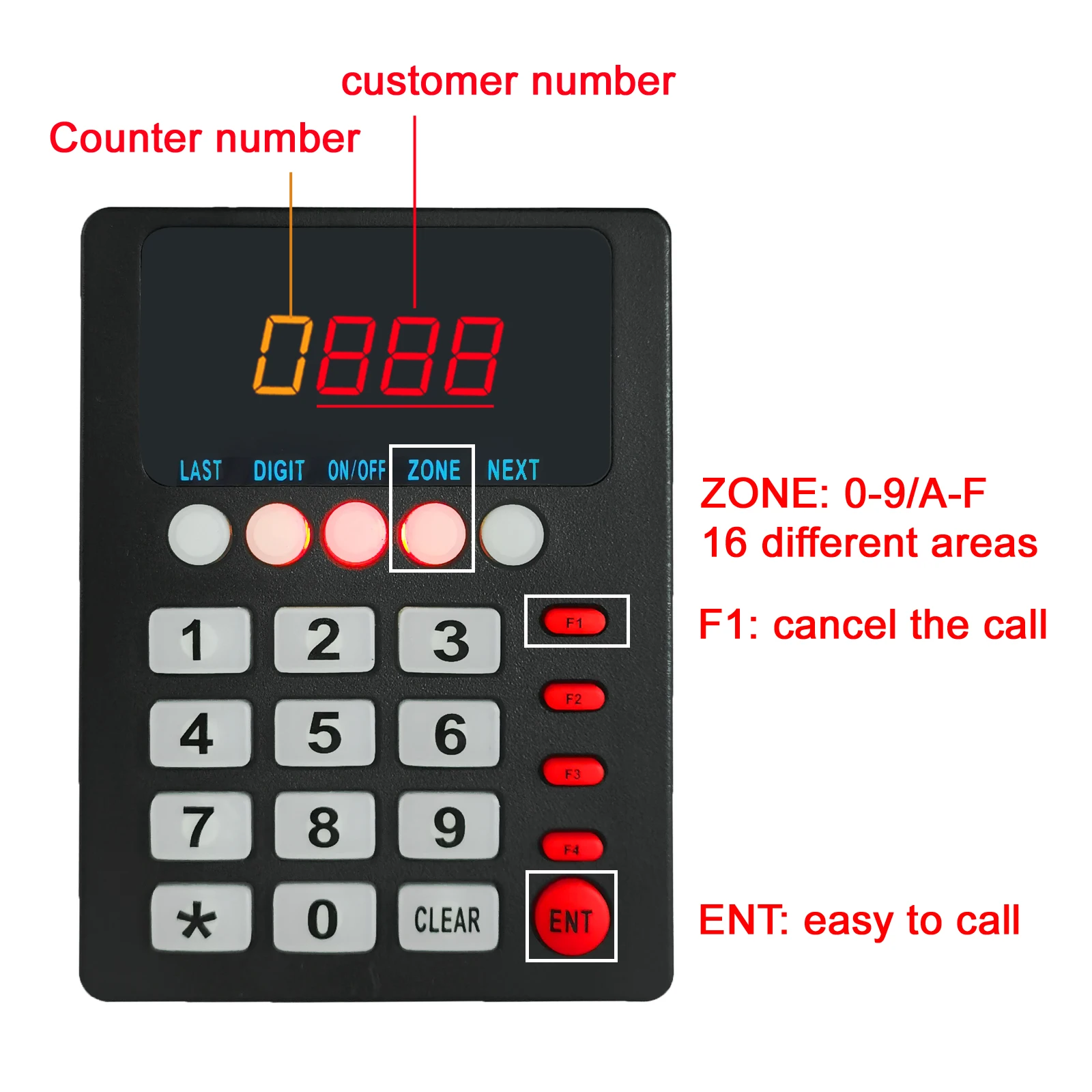 Imagem -03 - Número sem Fio Chamando Sistema Sistema de Gestão de Filas Restaurante Pager Teclado de Negócios Chamando com Impressora Distribuidor de Bilhetes