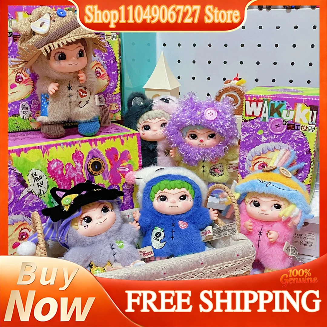 

Wakuku Authentic Blind Box Plush Doll Pendant Fourth Generation Dream Island Series Handmade Ornament Gifts For Adult Women Fans