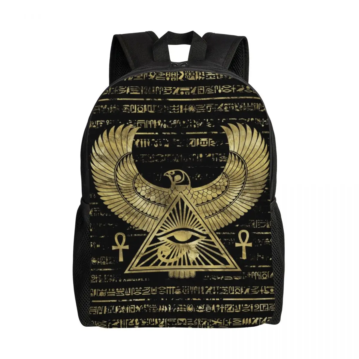 

Ancient Egypt Eye Of Horus Backpacks College School Students Bookbag Fits 15 Inch Laptop Egyptian Culture Hieroglyphs Bags