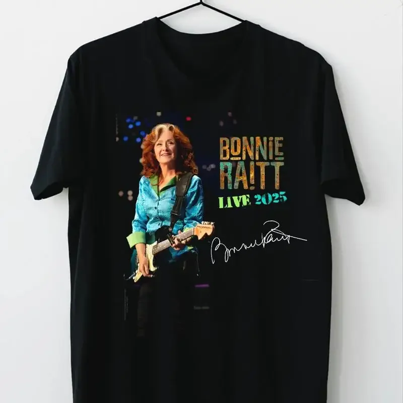 New Bonnie Raitt Summer 2025 Tour T Shirt Black All Size For Fan