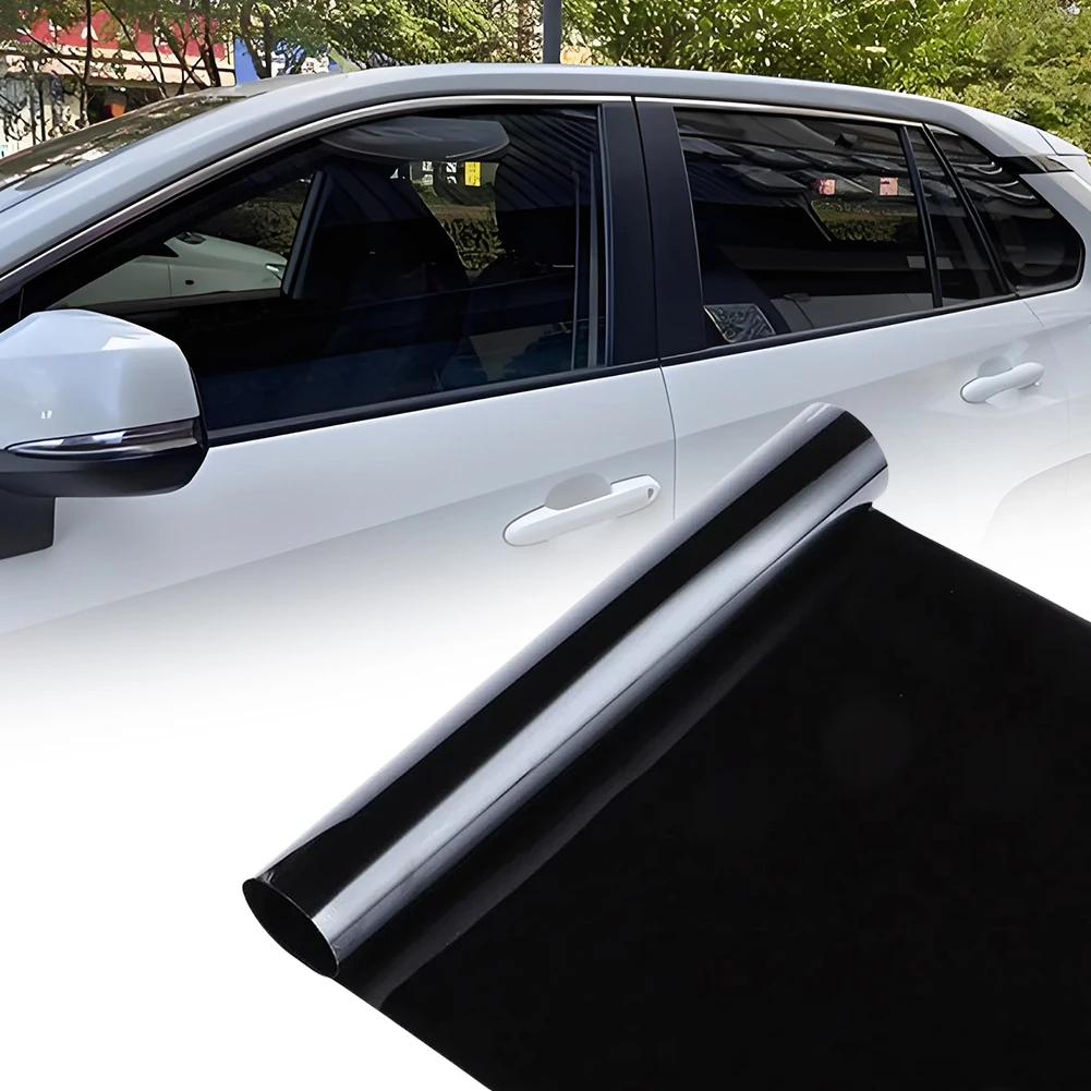 

1 Roll Glass Sticker 1/5/15/25/35/50 Percent Black Car Window Foils Tinting Film Glass Summer UV Protector Sticker Films