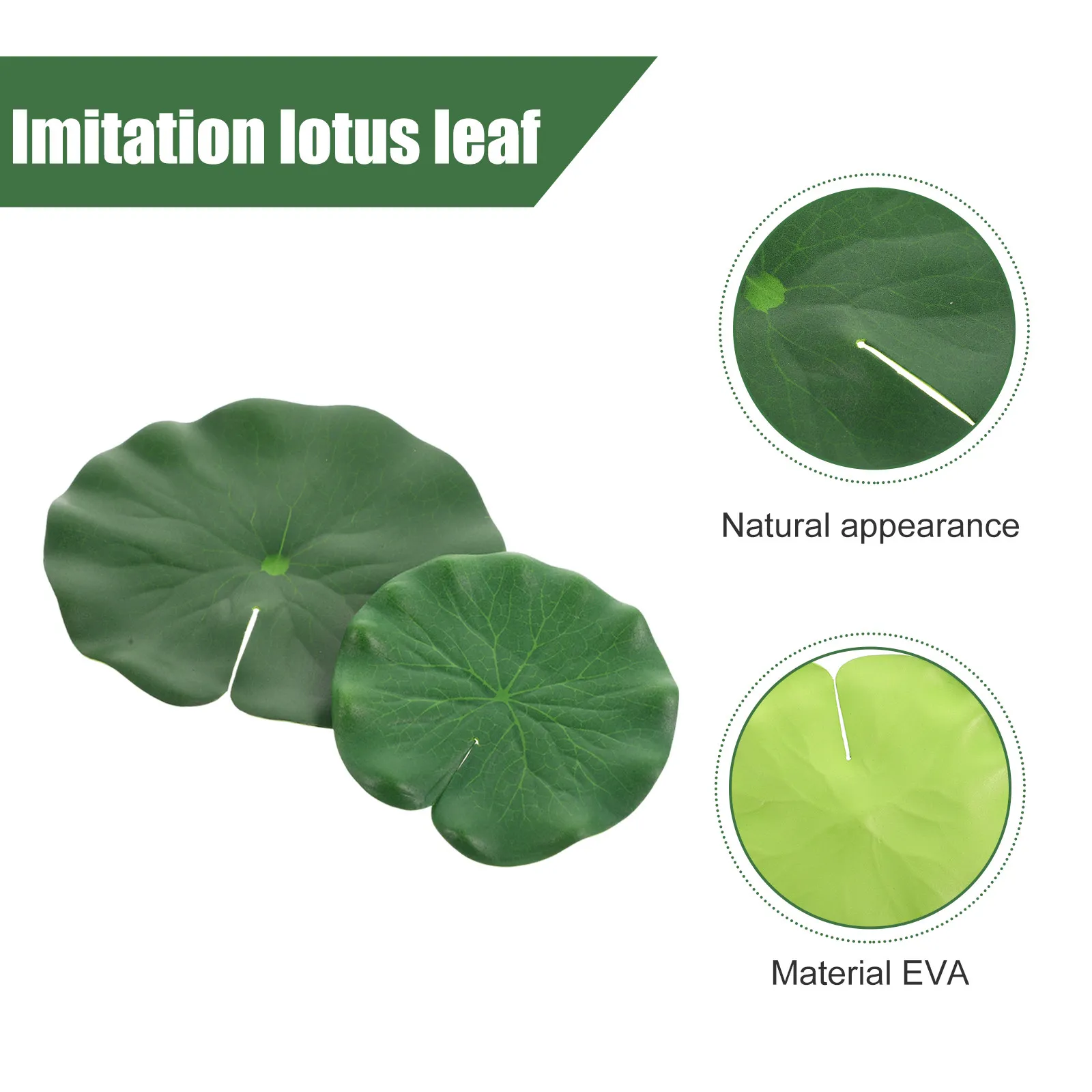 20Pcs Artificial Lotus-Leaves Pond Floating Decoration Safe Eva Material Simulation Leaf Aquarium Fish Tank Photo Props view 3