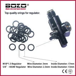 HPA Tank Regulator Black Sealing NBR Rubber O-ring Orings Washer Gaskets M18*1.5 or 5/8