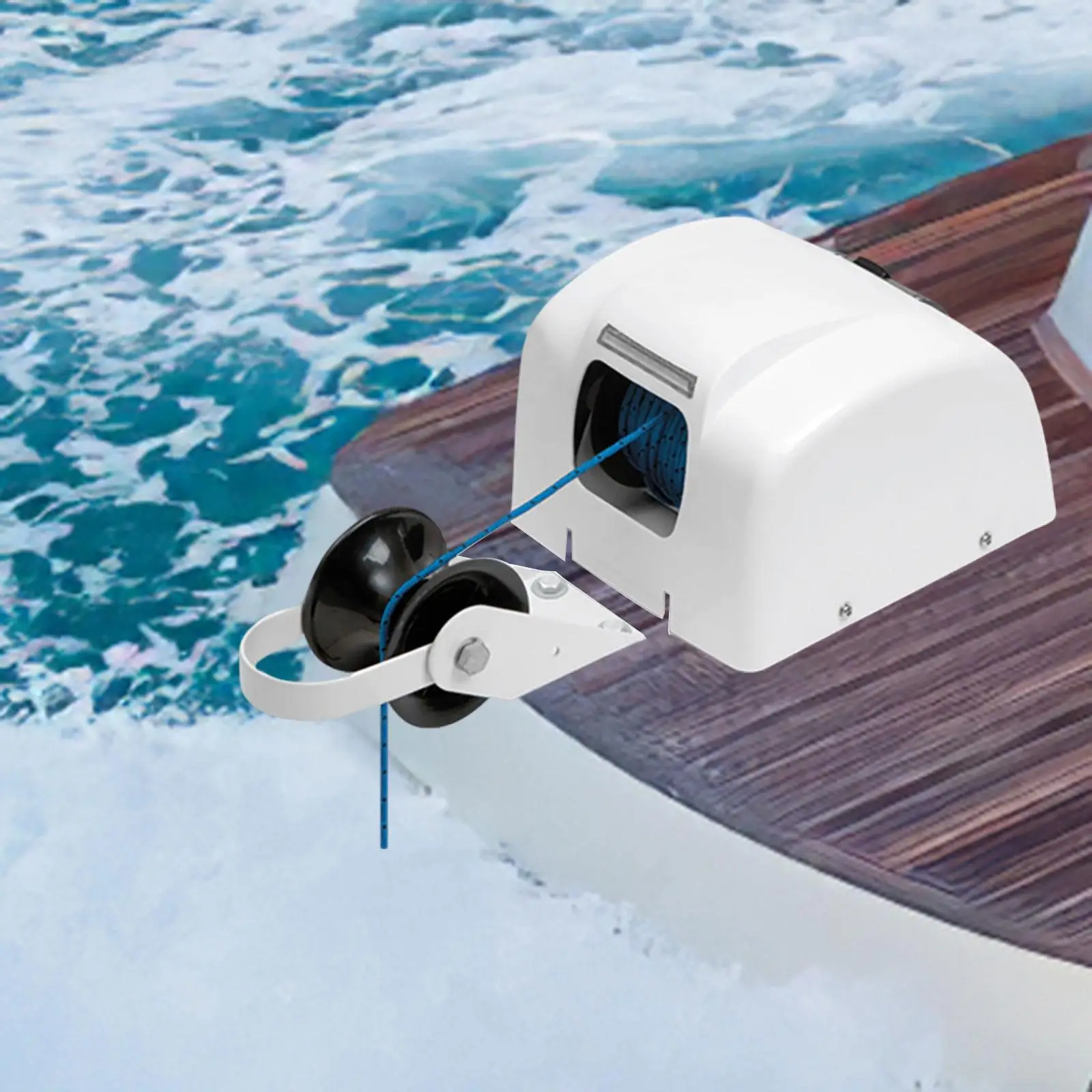 

Морская электрическая якорная лебедка из нержавеющей стали 12В, сверхмощная, для буксировки, 20.4 кг, для яхт, понтонов, рыболовных лодок