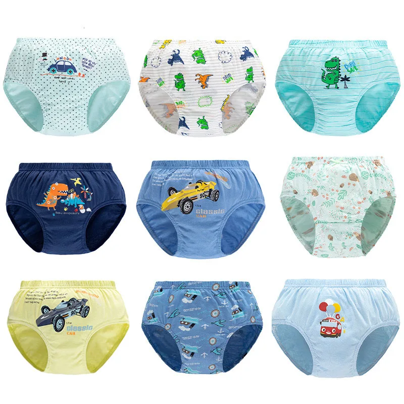 3 Pcs Cartoon Children Underwear Cotton Kids Cartoon panties Breathable Soft Boys Briefs Boxers 2-14 Years Old Girls Panties