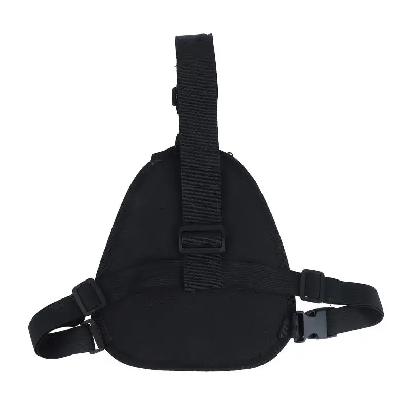 @*Triangle Chest Sling Bag Multifunctional Walkie Talkie Storage Crossbody Pouch for Outdoor Hiking Daily Commute