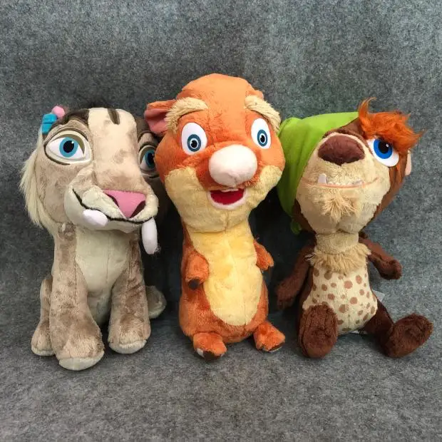 New Kawaii Ice Age Shira Tiger Sid Sloth Buck Weasel  Plush 20CM Kids Stuffed Animals Toys Children Gifts