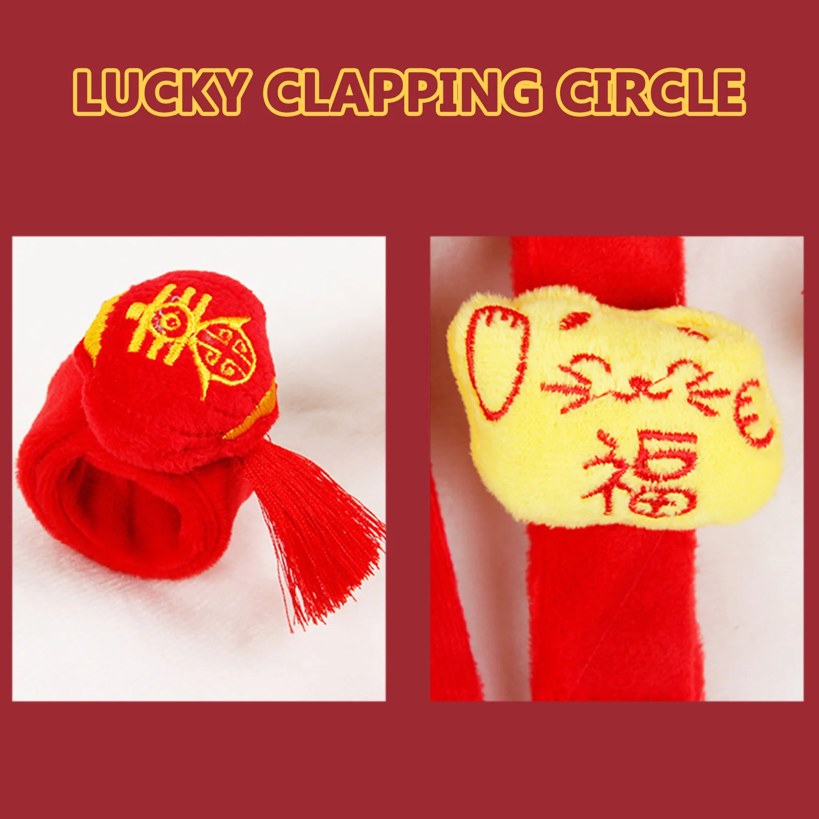 Cartoon New Year Snaps Bracelets Personalized Stuffed Rings Bracelets Gift For New Year