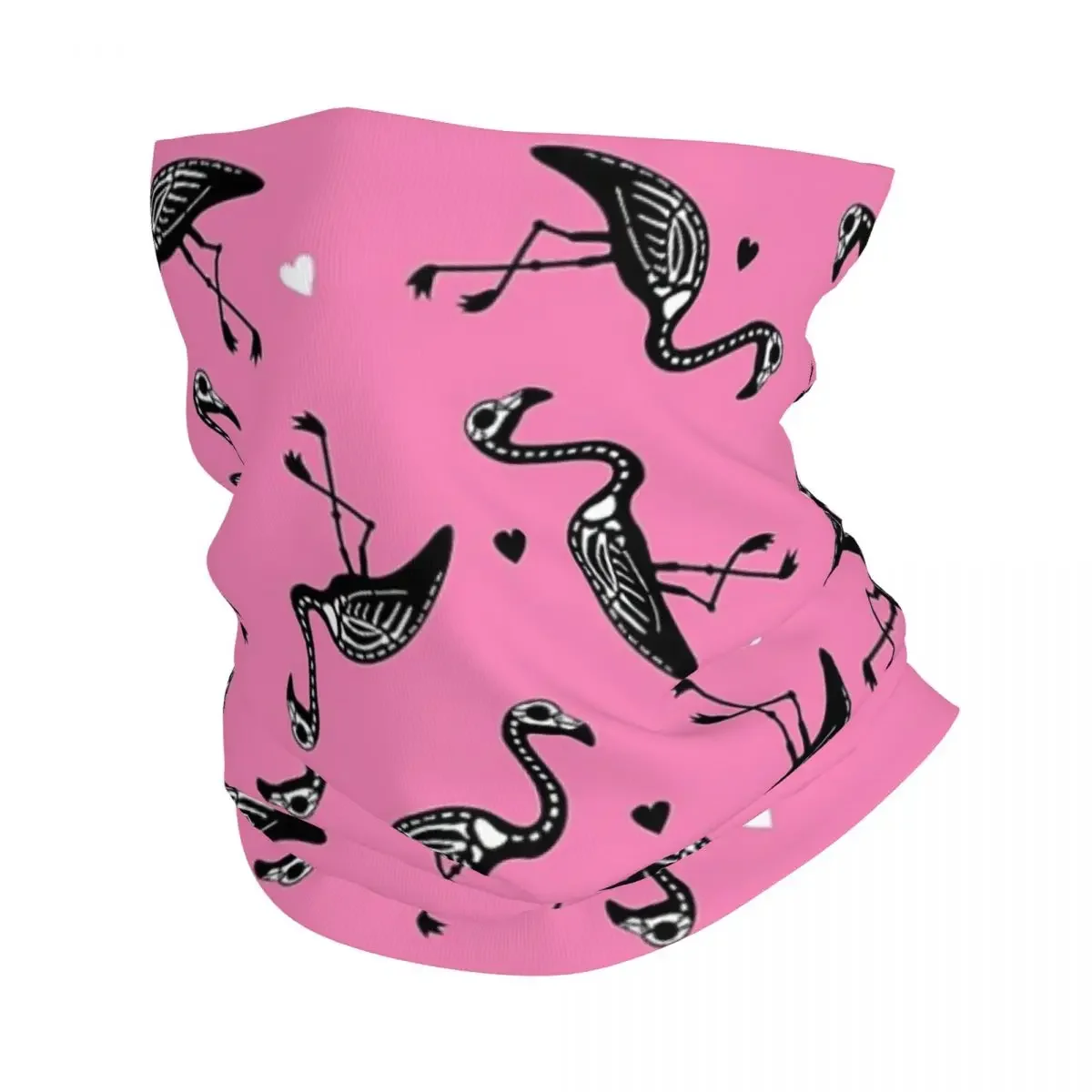 Flamingo Cactus Tropical Ruber Bandana Neck Gaiter Printed Magic Scarf Multi-use Headwear Hiking Fishing Unisex Adult All Season