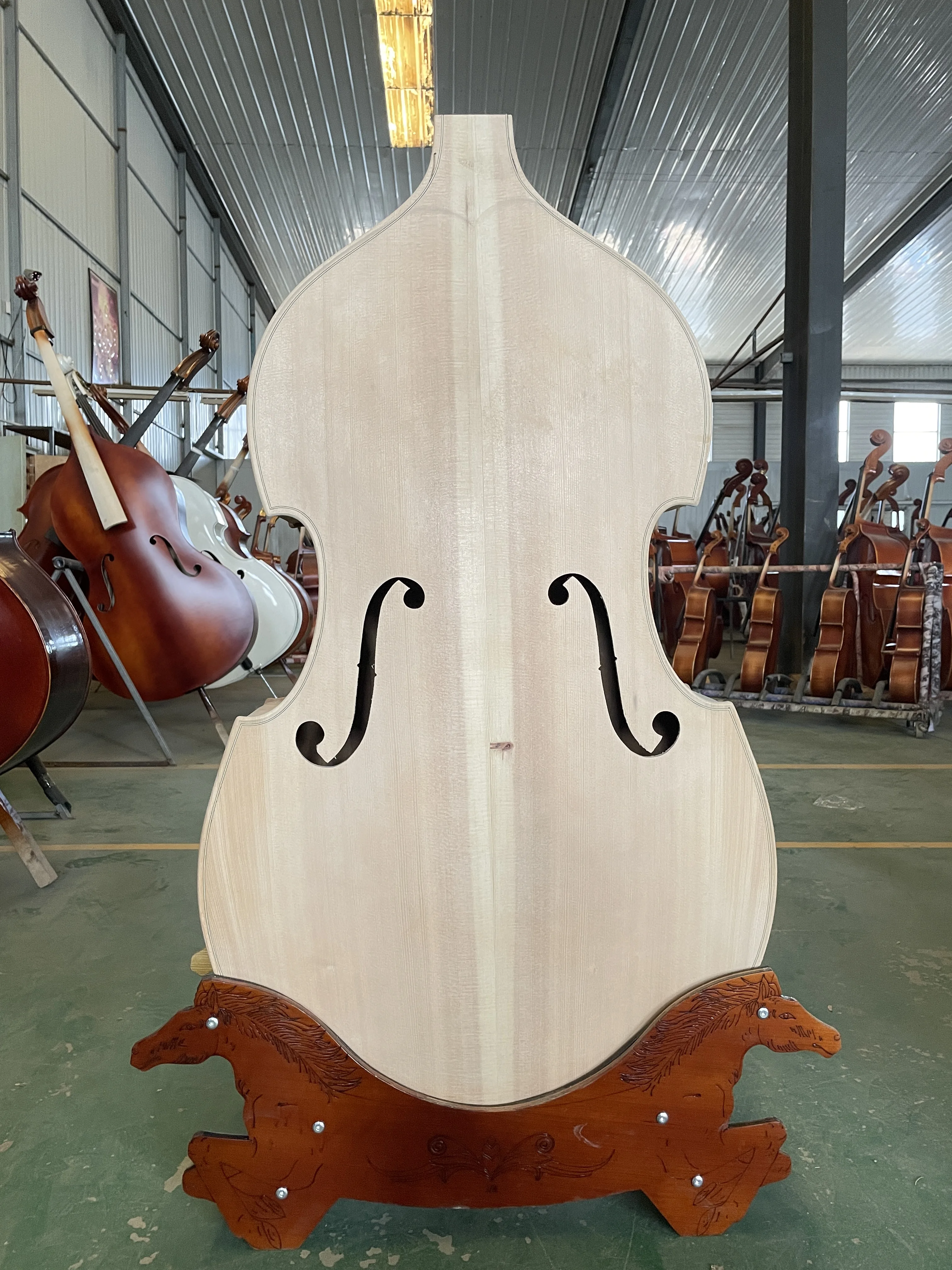 Handmade Solid Wood Bass Back Flame Maple, Bigger Bass, Bigger, 3/4