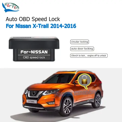 Forten Kingdom 자동차 자동 OBD 플러그 앤 플레이 속도 잠금 및 잠금 해제 장치 4 도어, 닛산 X-트레일 2014-2016
