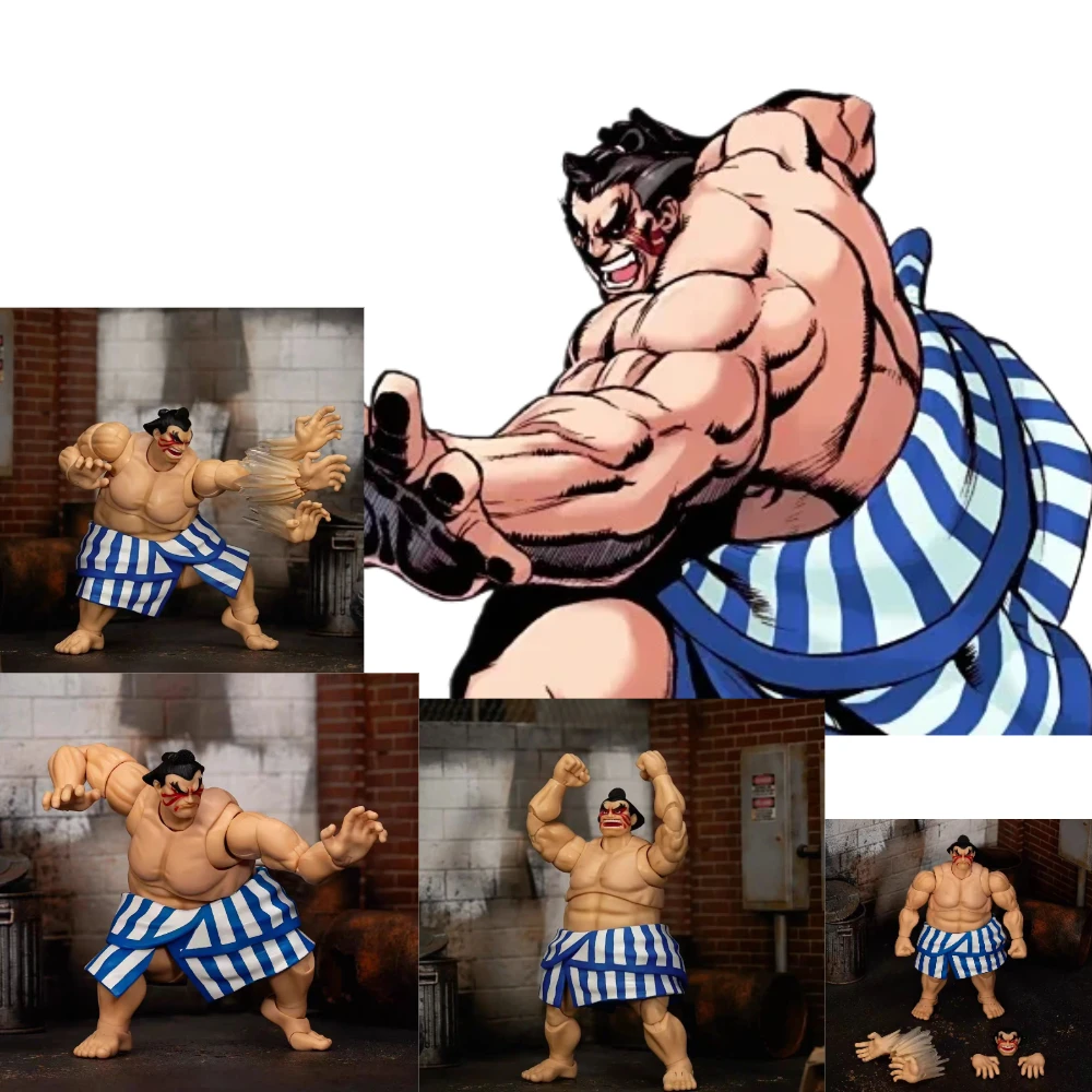 

In Stock Jada Toys Street Fighter 2 Edmund Honda Action Figure Genuine Figurines PVC Collection Boxer Balrog Game Toy Gift