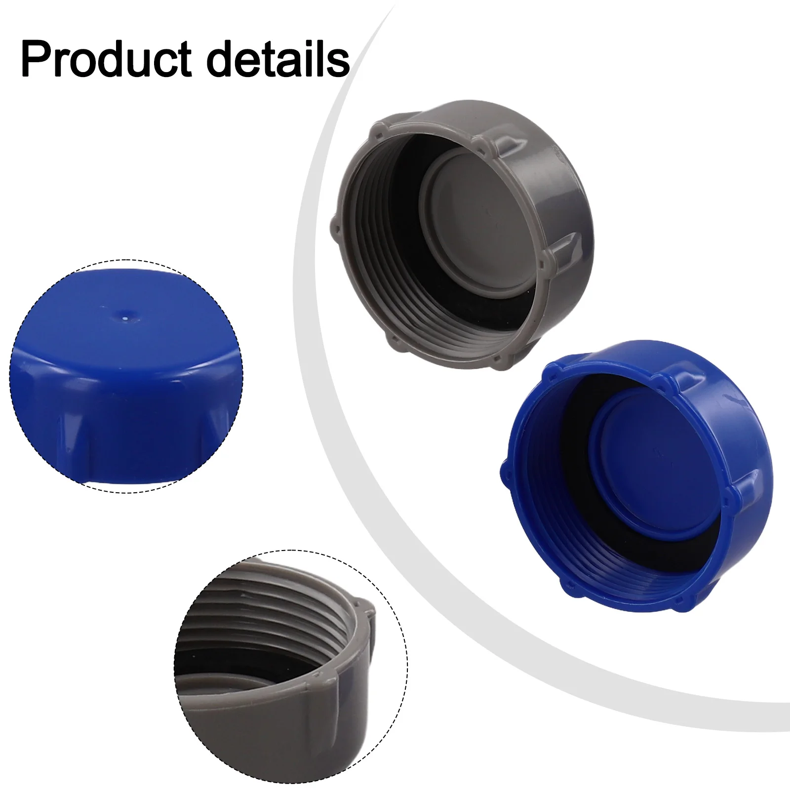 Pool Maintenance Blue Drain Valve Cap Above Ground Pool Easy Installation Leak-proof Design Robust Construction
