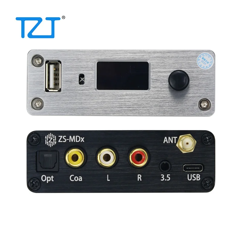 TZT ZS-MD1 HiFi DSD Lecteur Numérique CSR8675 Bluetooth 5.0 DAC Soutien 384K 32Bit DSD256 (Un ES9038Q2M)