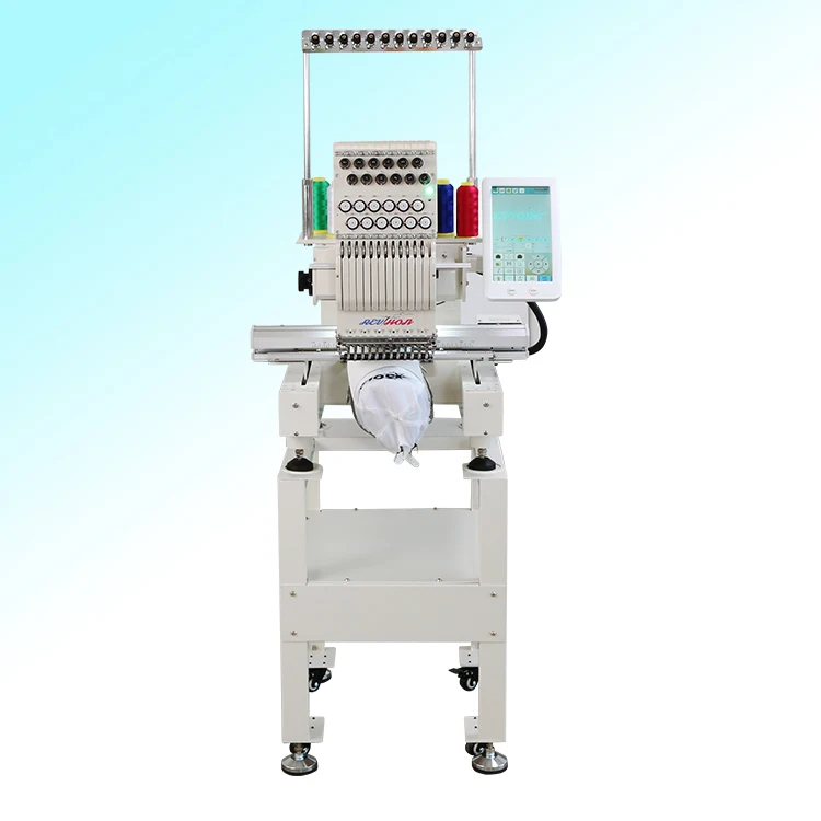 China Mini Computerized Cheap Price 12 Needles Flat T-shirt Hat Broder Sewing Logo Household Embroidery Machine