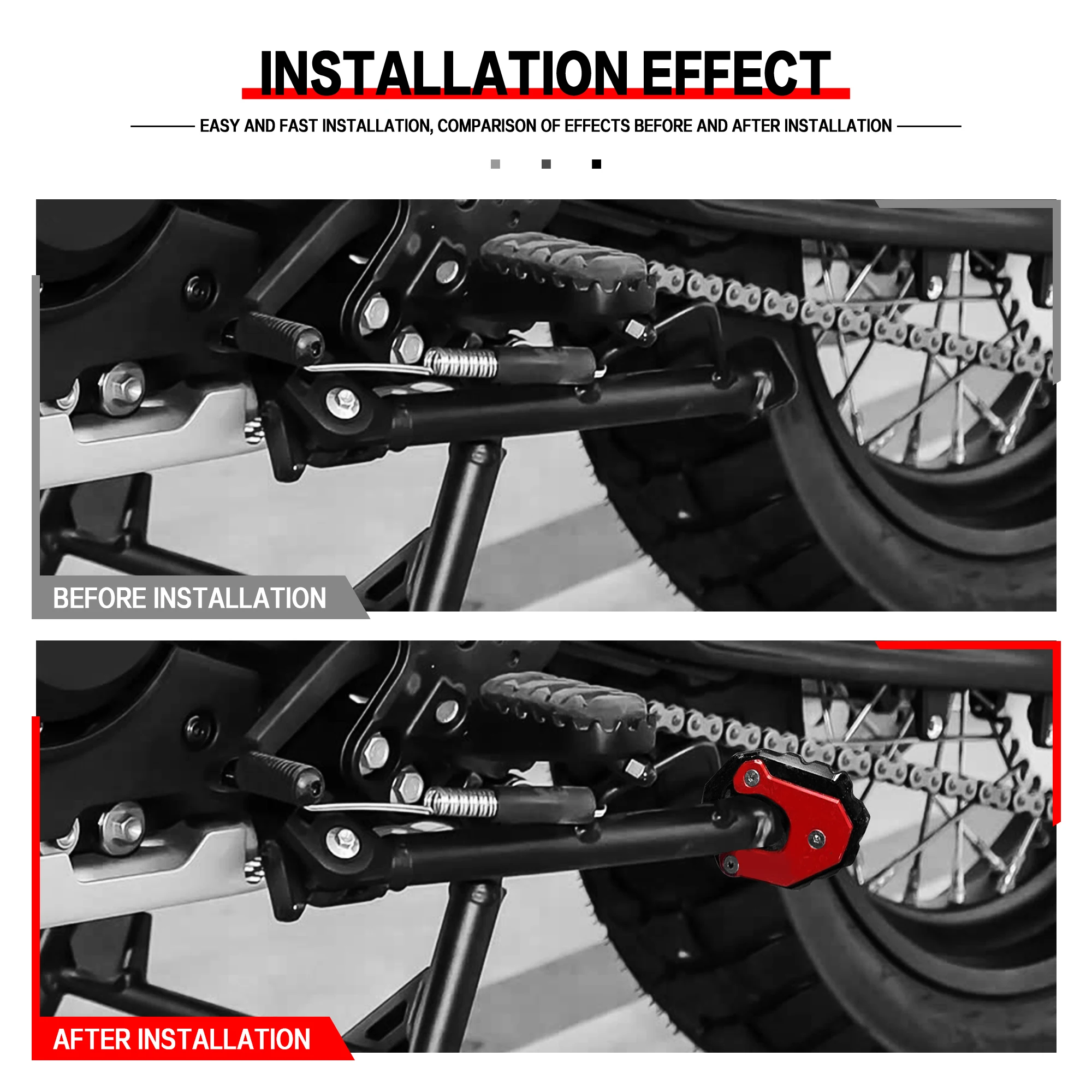 ل CFMOTO 800MT 800 MT دراجة نارية الملحقات CNC مسنده الجانب حامل تمديد CF MOTO 800 MT800 2024 2025