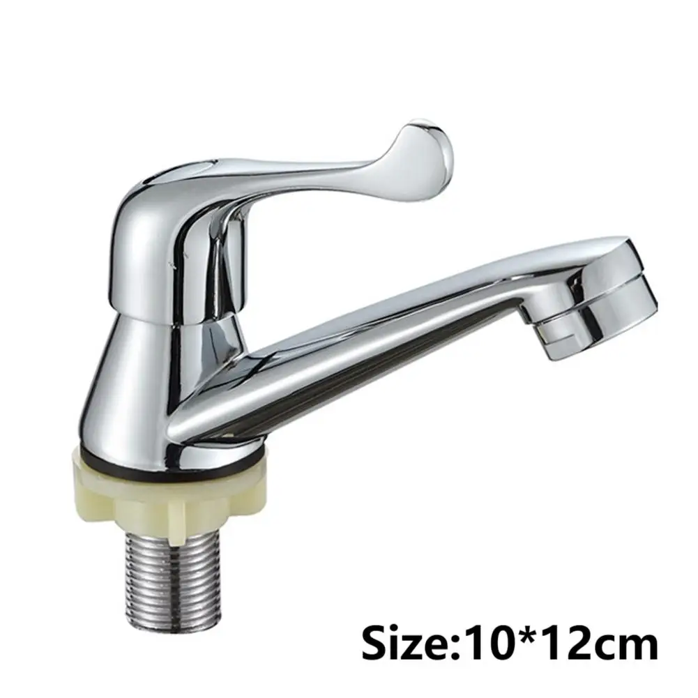 Single Cold Water Tap Basin Mixer Home Kitchen Bathroom Wash Basin Sink Faucet Bathroom Accessories Kitchen Tapware