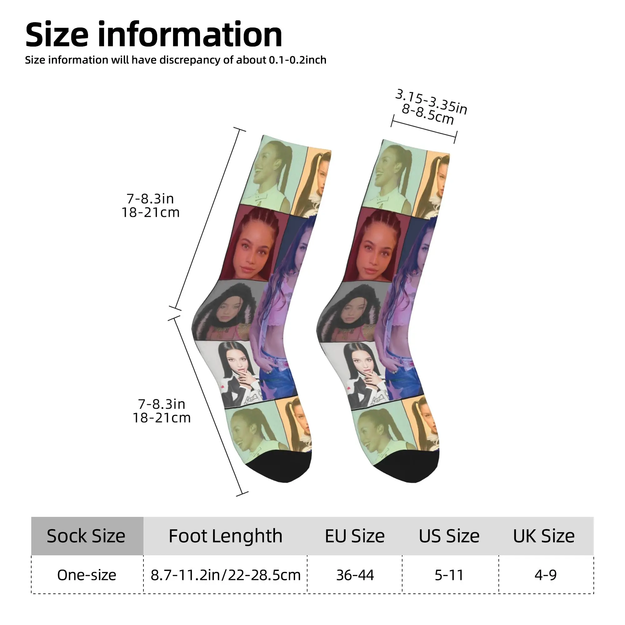 Singer Emilia Mernes MP3 Tour Socks  Graphic Stockings Non Skid Unisex Men Socks Medium Soft Autumn Casual Outdoor Socks
