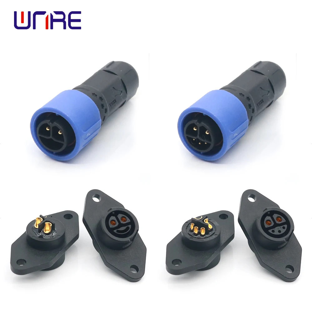 e Bike Plug Batteries M20 2+0/2+3 Charging Port E-BIKE Battery Connector IP67 Scooter Scoket Plug With Cable C13 Socket