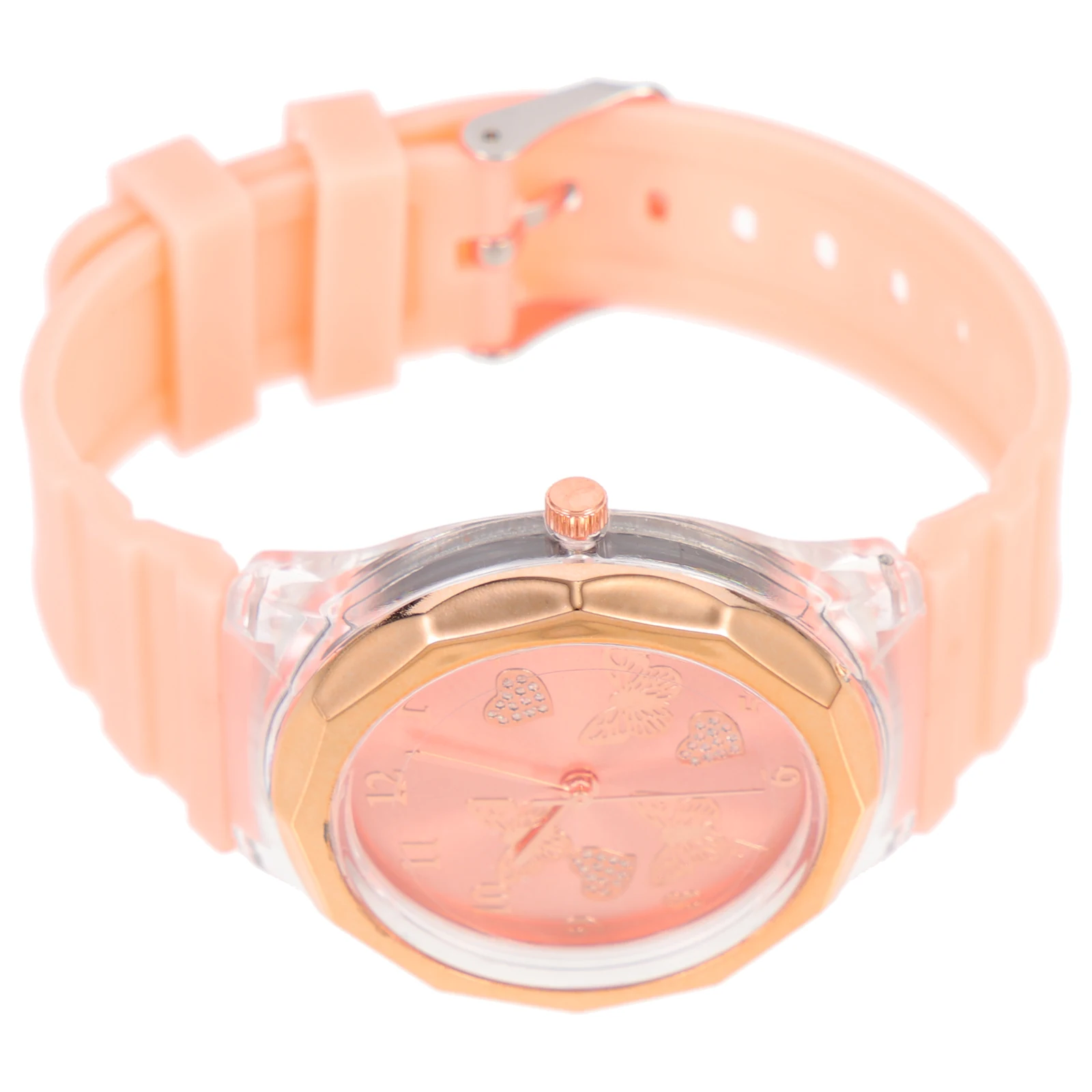 

Quartz Watches Women Silicone Watchband Fashion Orange Color Small Wrist Female Wristwatch Gift