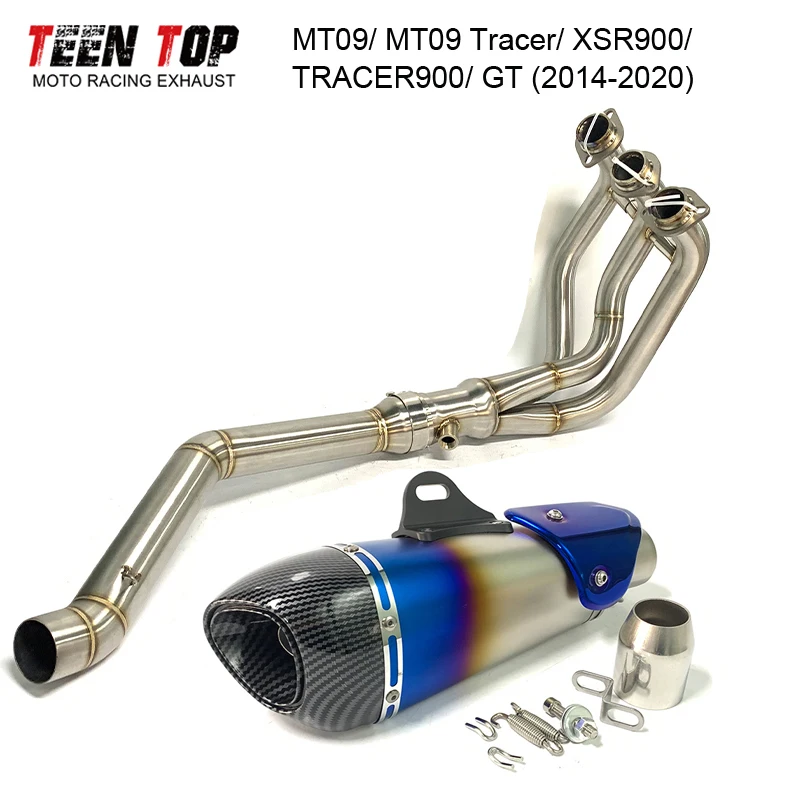 Motorcycle Exhaust Full System For Yamaha MT09 MT 09 Tracer XSR900 TRACER900 GT Exhaust System 2014 15 16 2017 2018 2019 2020