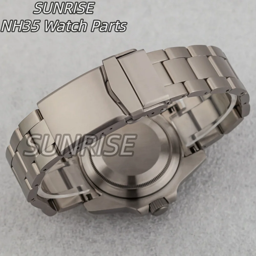 High Quality 40mm Titanium Watch Case Titanium Bracelet for NH34 NH35 NH36 ETA 2824 PT5000 Movement Sapphire Glass Crystal