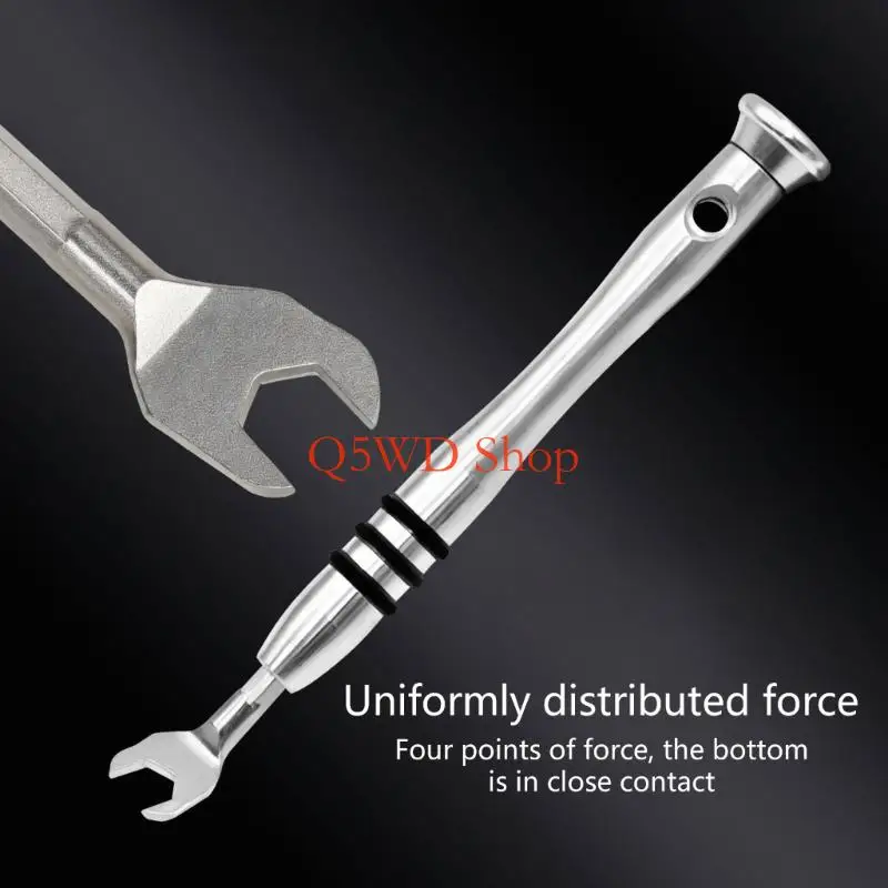 Q5WD Ratcheting Wrench Set With Tip 6 Interchangeable Heads Home Car Repair For Automotive Accessories