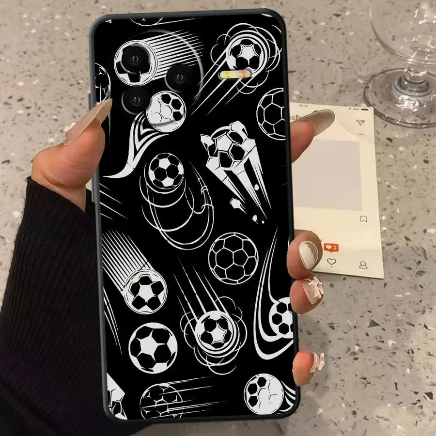 Cover Per Telefono A Tema Calcio Per Xiaomi Redmi 13C 9 8 K60 10 12C 15C A2 A3X A1 A5 K40 14C