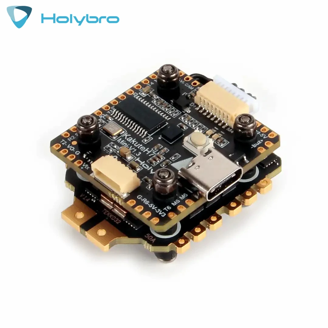 Holybro Kakute H7 Mini Flight Controller & Tekko32 F4 4in1 mini 50A ESC & Atlatl HV Micro 800mW VTX Stack for FPV Racing Drone