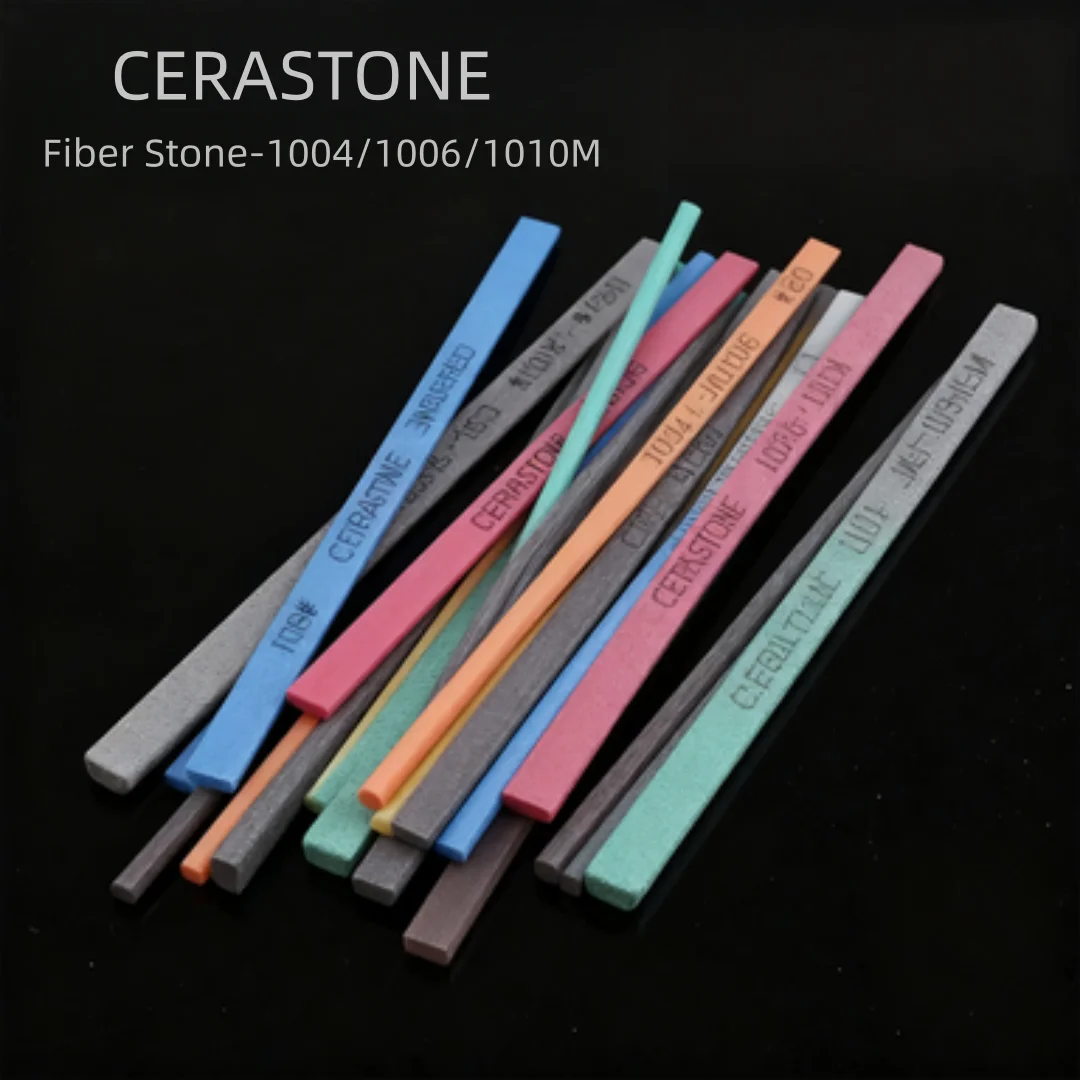 

1 шт., японский Cerastone 1004 1006 1010 D3, круглый керамический волокно, камень для штамповки металла, абразивная палочка для тонкой полировки, зернистость 120 ~ 1200