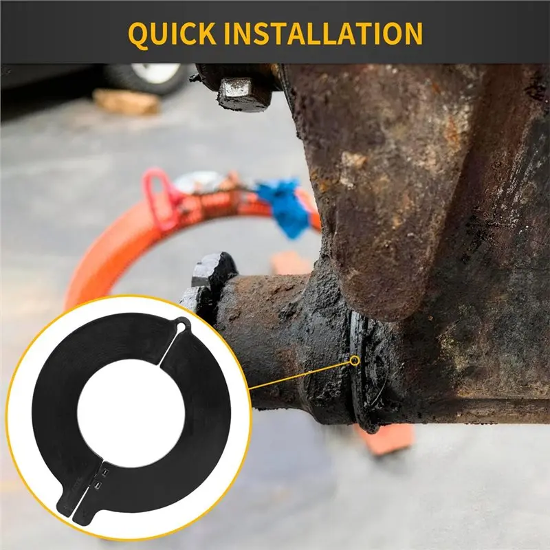 WORTHOWN-Detachable Excavator Shims Washers 5-Pack 80Mm Bucket Pin Shims, 5Mm Thick TPEE For Skid Steer Heavy Equipment