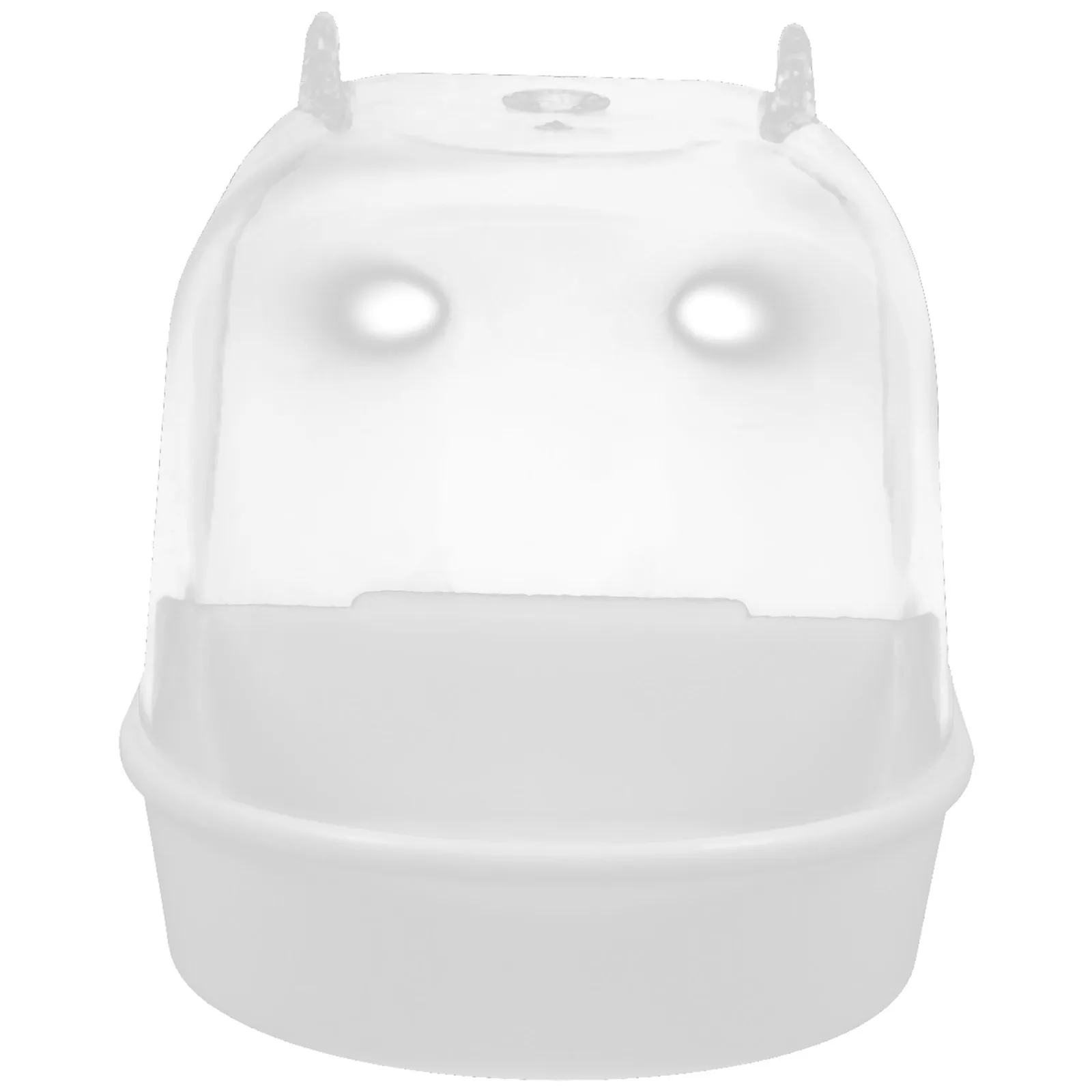 وعاء حمام الطيور حوض استحمام بلاستيكي معلق للطيور الصغيرة قفص الببغاء فينش Lovebird حوض استحمام ملحق مستلزمات الحيوانات الأليفة #5