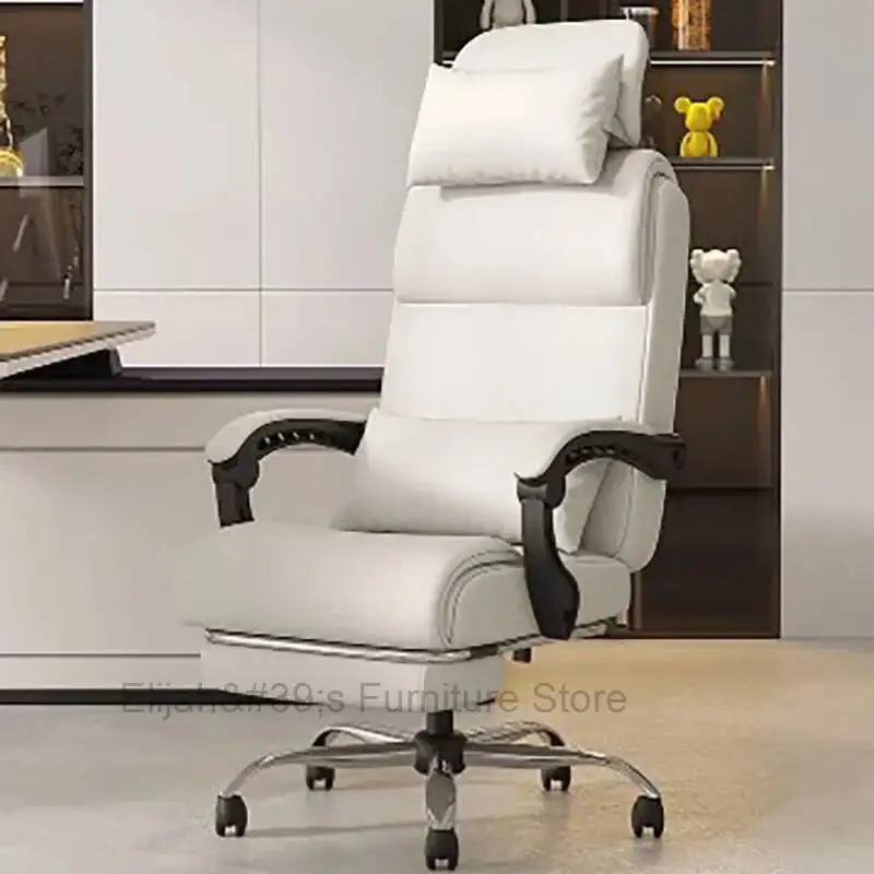 

Comfy Footrest Office Chair Pillow Back Cushion Mobile Swivel Office Chairs Height Extender Cadeira De Escritorio Furniture