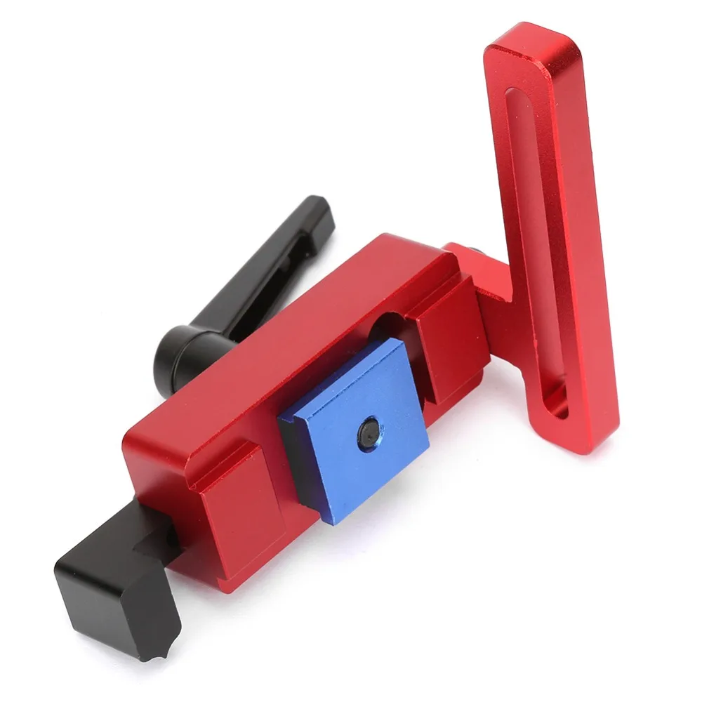 Measuring Tool 45 Type Miter Track Stop Aluminum Alloy Red Accurate Length Limit Device Woodworking Tool Table Saw Works