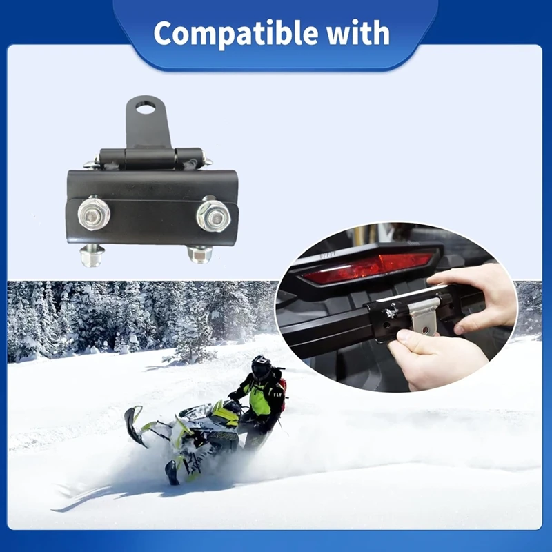 Snowmobile Bumper Hitch, Snowmobile Sled Trailer Tow Hitching Kit For Ski Doo Polaris REV Arctic Cat Yamaha