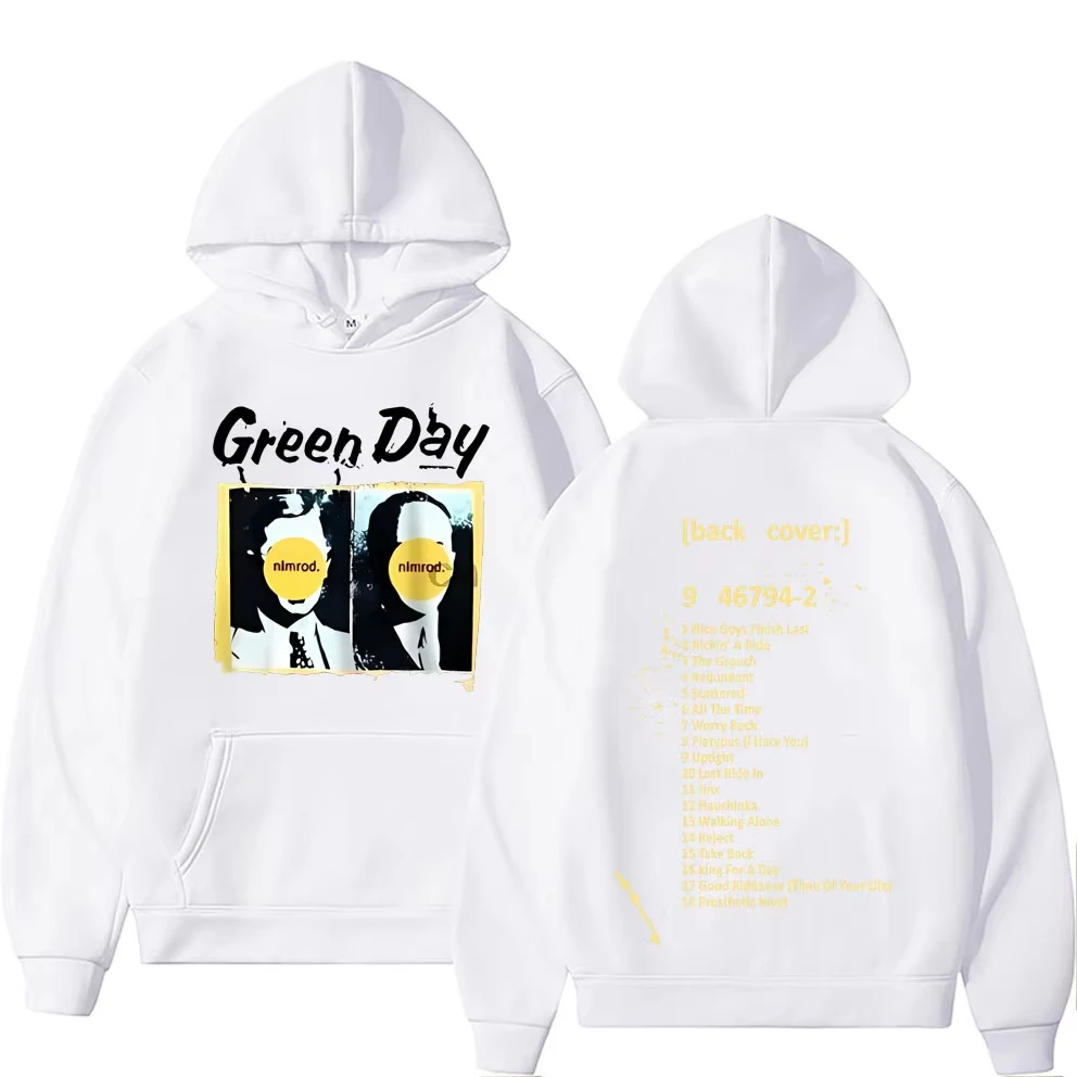 الرجال خمر القوطية روك المتضخم البلوز الذكور الهيب هوب هوديس غير رسمية نادر الشرير الفرقة الأخضر يوم نيمرود الغطاء الخلفي طباعة هوديي