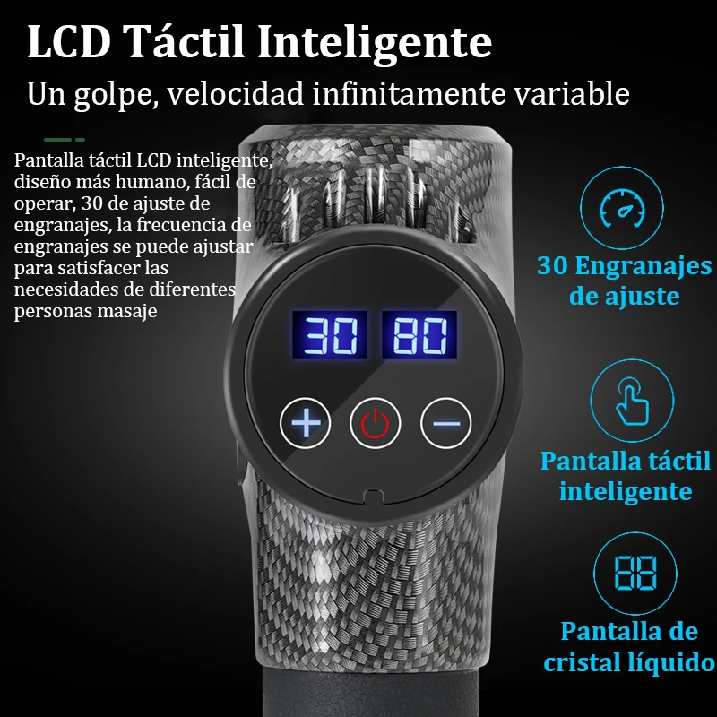 pistolet massage électrique profond – vue détaillée
