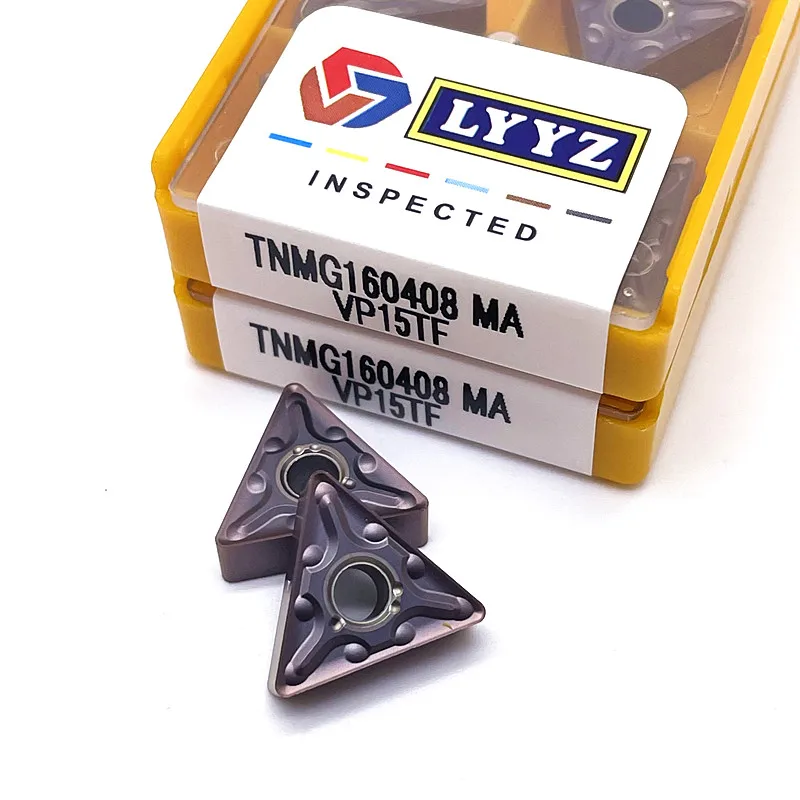 Imagem -02 - Carbide Insert Lathe Cutter Tools Ferramenta de Torneamento Externo Inserção de Carboneto Sólido Tnmg160404 ma Tnmg160408 ma Vp15tf Ue6020 Us735