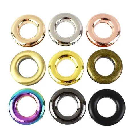 4/10Pcs Meetee Metal Screw Back Eyelets with Washer Grommets Rings Metalic Buckles for Bag Garment Shoes Leather Craft Accessory