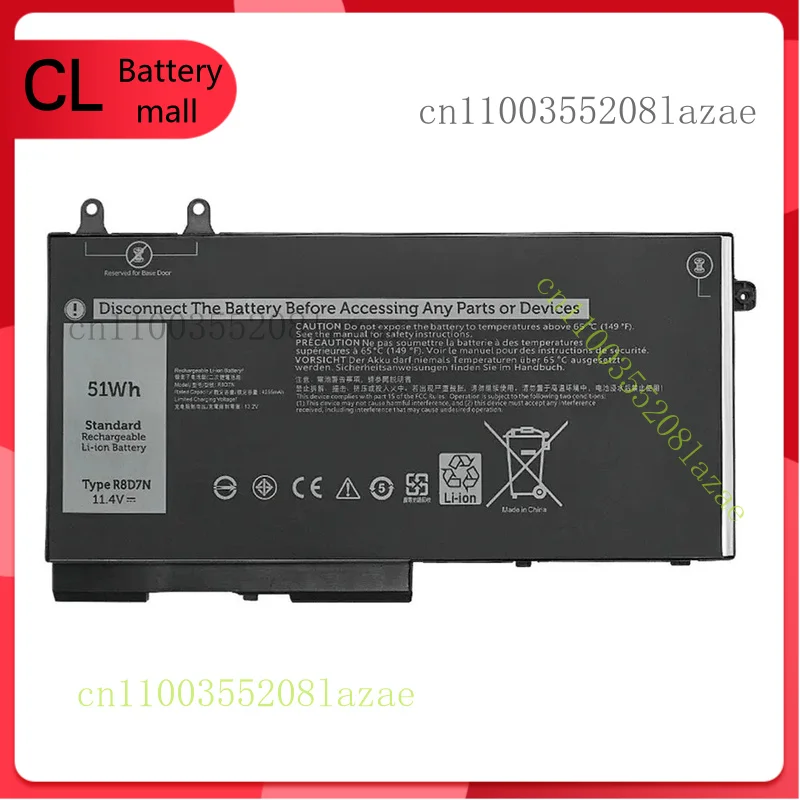 

1V1XF 51Wh Battery Replacement for DELL Precision 3540 3550 Latitude 5400 R8D7N