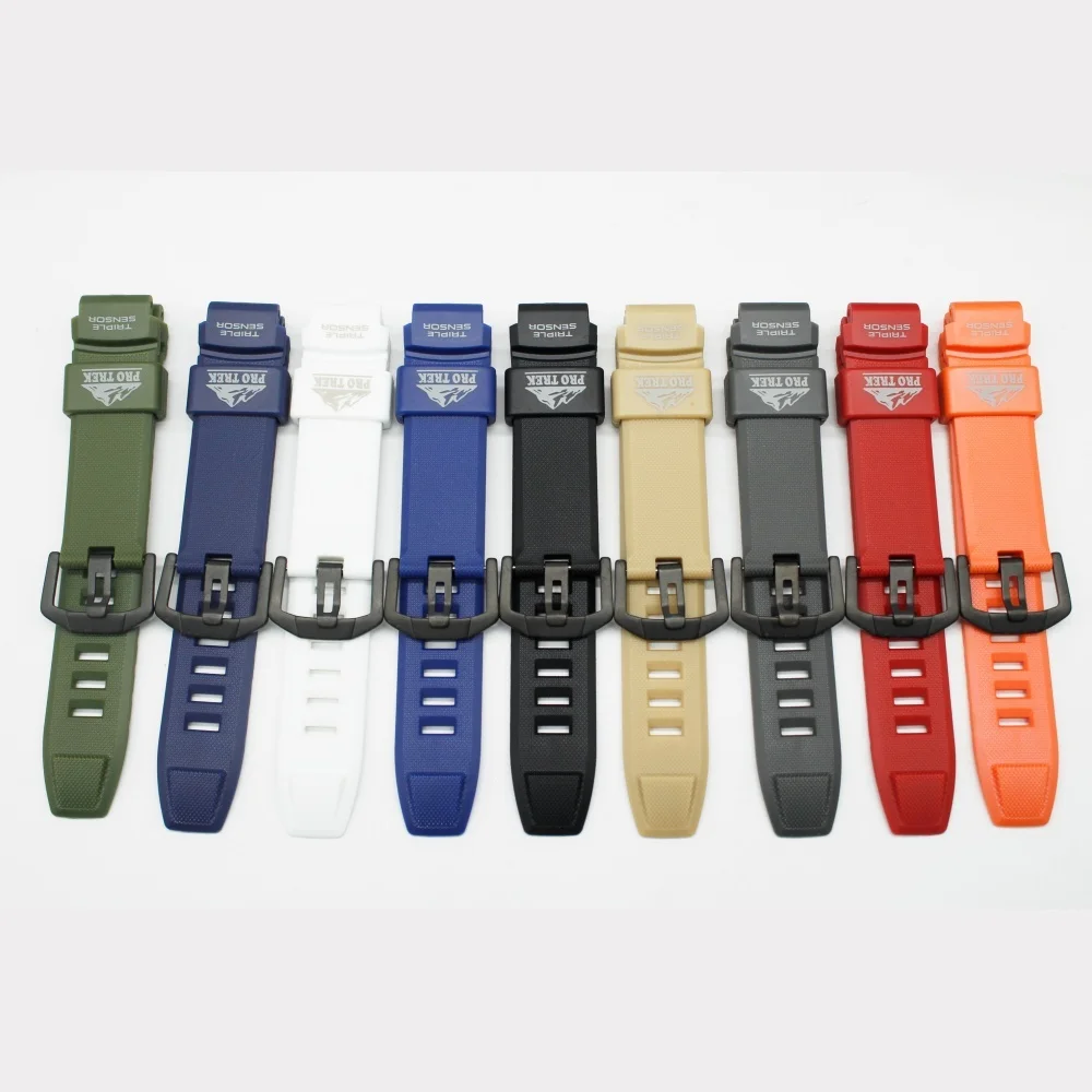 Pulseira de relógio para PRG-200 PRW-2000 pulseira de relógio de borracha macia tpu acessórios de relógio vem com ferramentas