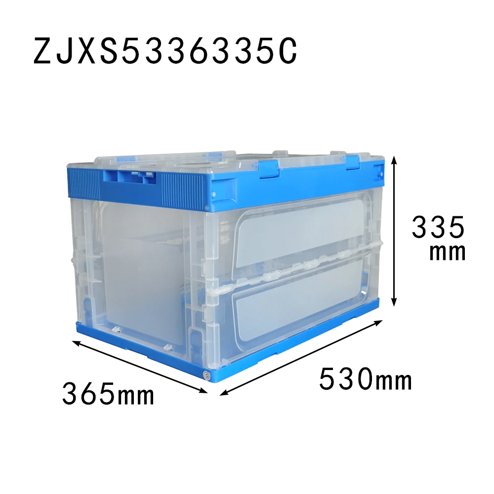 50l Storage Box Plastic clear Plastic Packaging Folding Storage Containers