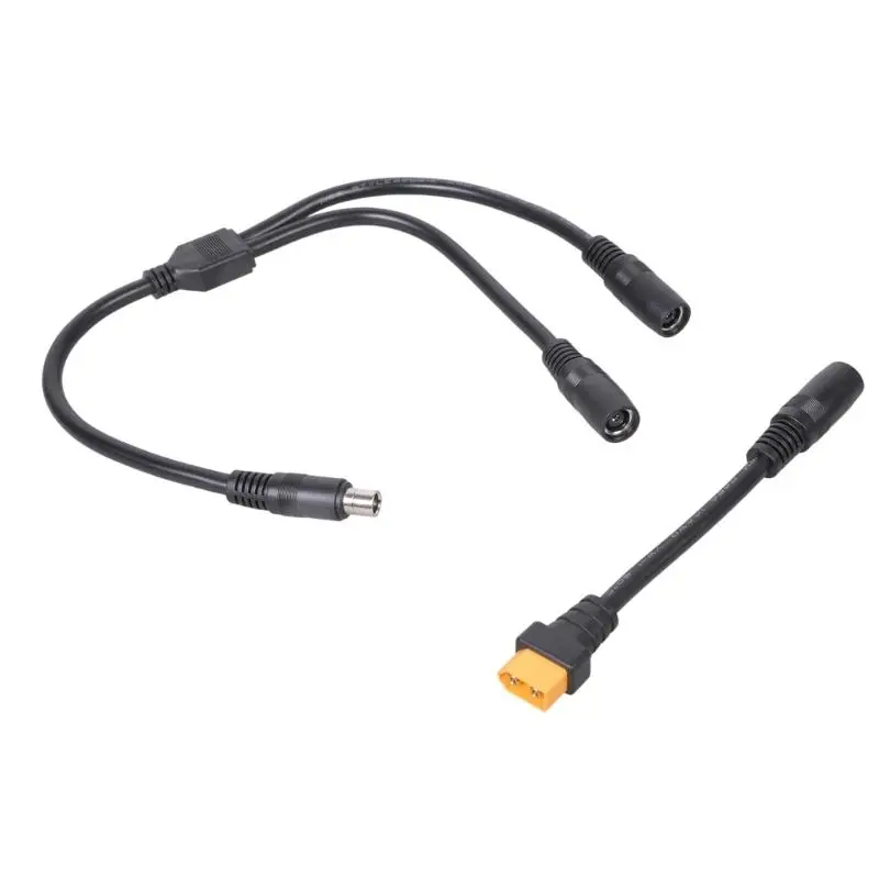 Y1UB 14AWG Copper Cores Solar Panel Adapter Cable XT60 To Double Female 55cm Length