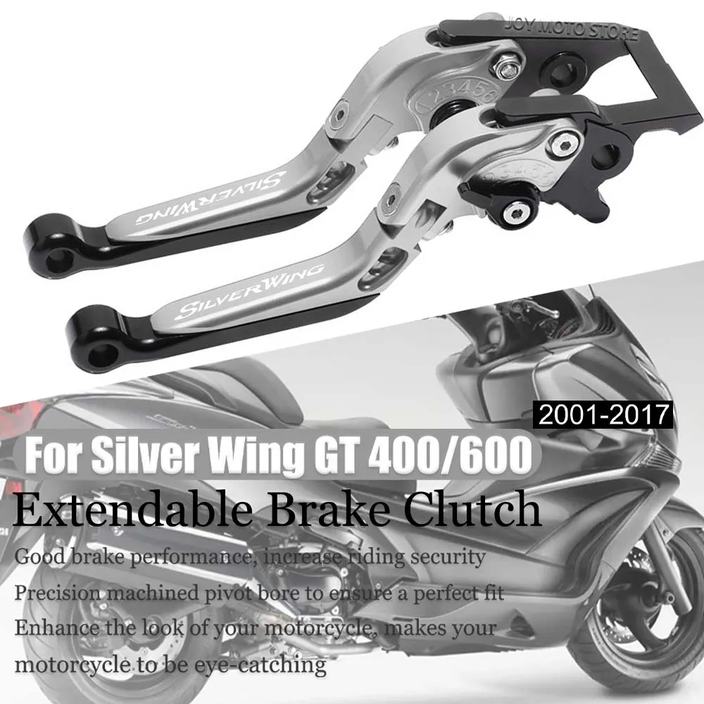 

For Honda silver wing gt 400 600 2001-2017 Motorcycle Accessories CNC Clutch Lever Brake Lever Set Adjust Folding Handle Levers